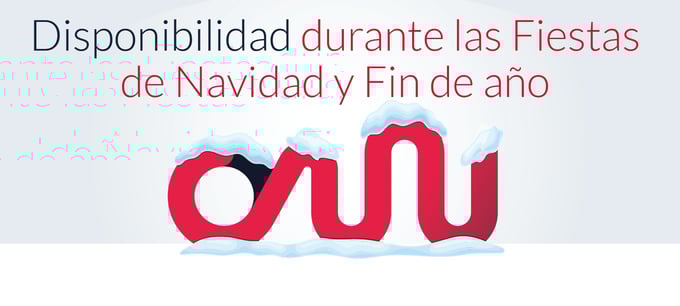 Disponibilidad durante las Fiestas de Navidad y Fin de año
