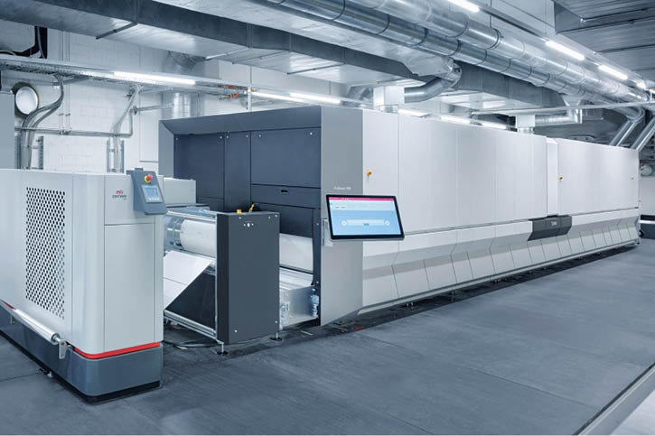 Contiweb DFA mit einem Canon ProStream Rolleninkjet Druckmaschine