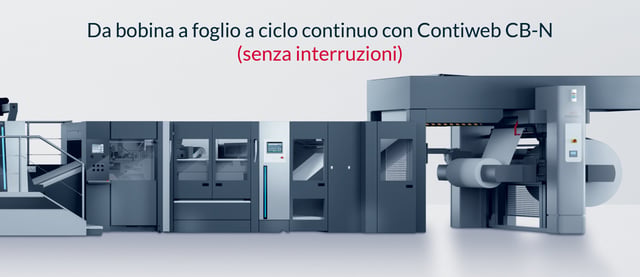 Contiweb - Da bobina a foglio a ciclo continuo con Contiweb CB-N (senza interruzioni)