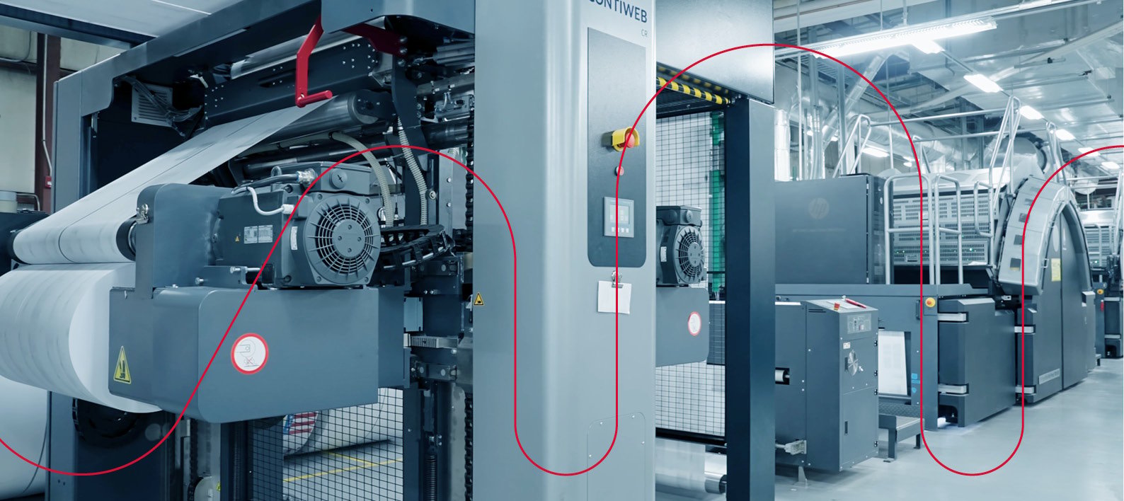 Contiweb CDN in HP T490 Press Line Abeka Print Shop