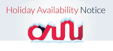 Holiday Availability Notice