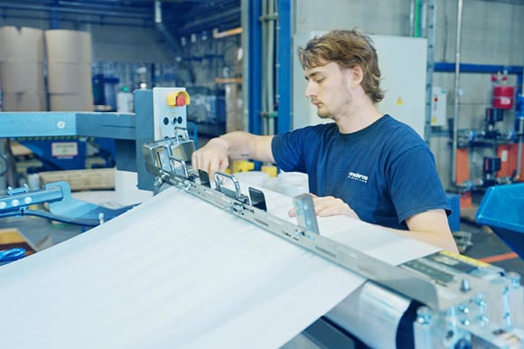 Moderna Printing Operator at Contiweb CB-N Non-Stop Unwinder