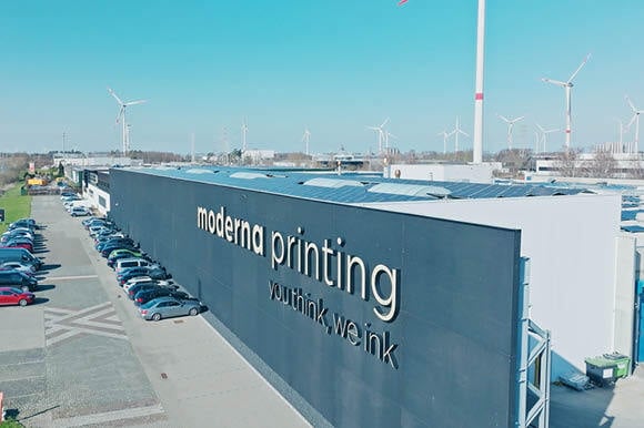 Moderna Printing aerial photo
